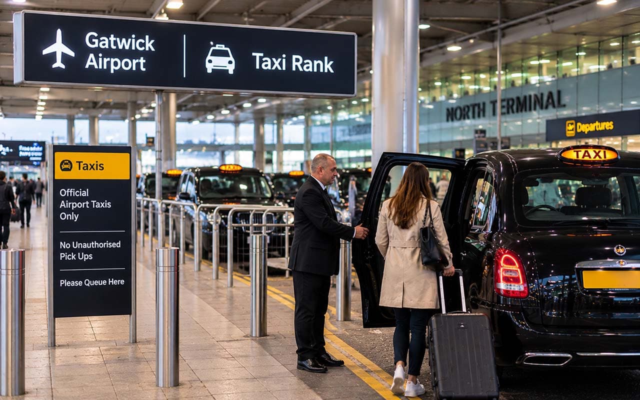 Is There a Taxi Rank at Gatwick Airport?