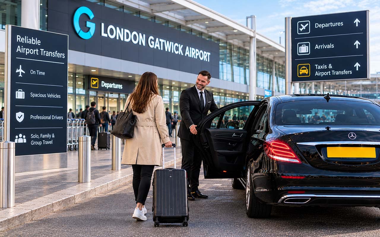Jewel Cars: Your Reliable Airport Cab to Gatwick Airport